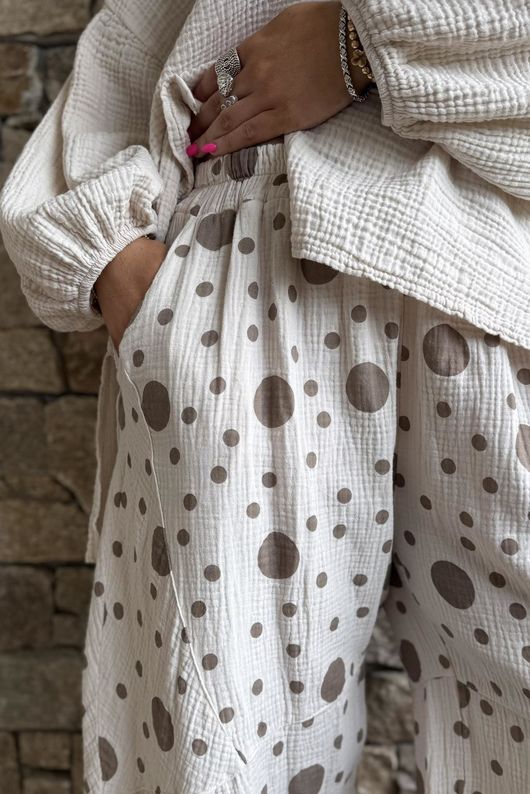 Hush Pillow Cotton Spot On Classic Barrel Pant Calico
